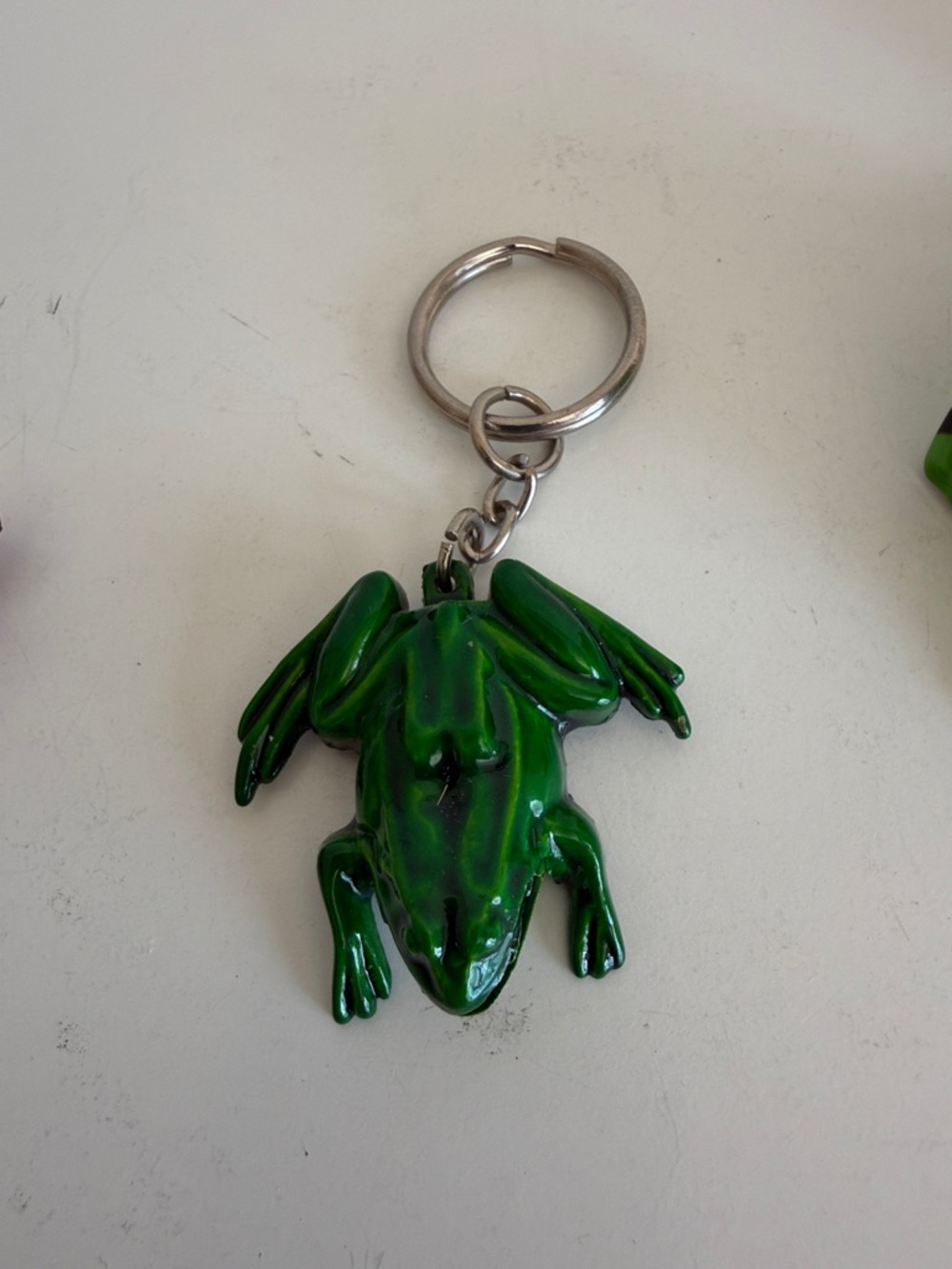 Various Frog Keychain Set of 4 Delightful Frogs - Picture 6 of 8